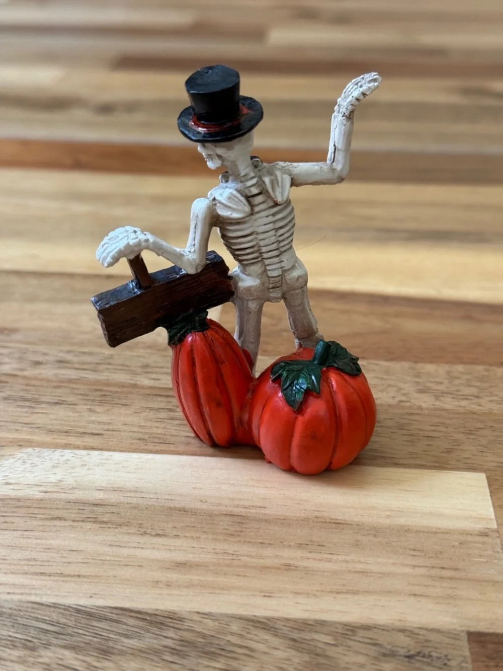 Maker's Halloween miniature Skeleton with jack-o-lanterns figurine Joann's